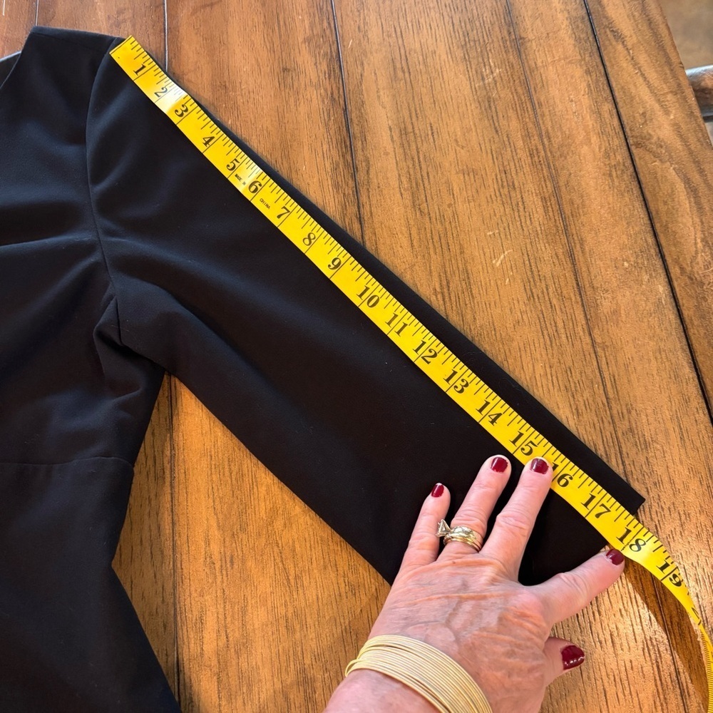 Calvin Klein Black Sheath Dress, size 12, CareerWear Professional LBD Office - Picture 11 of 14